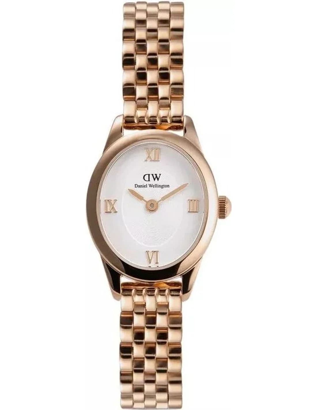 Daniel Wellington DW00100805 montre femme, cadran blanc intemporel sur bracelet acier