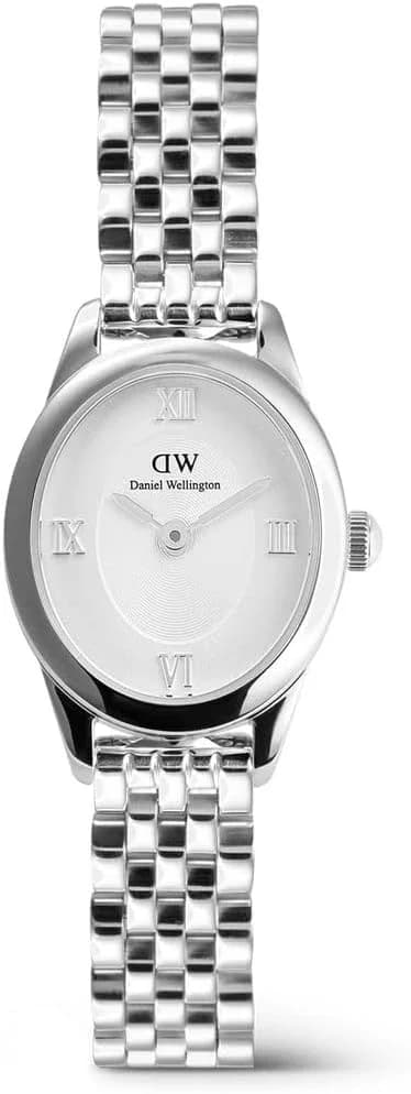 Daniel Wellington DW00100808 montre femme, cadran blanc classique sur bracelet acier