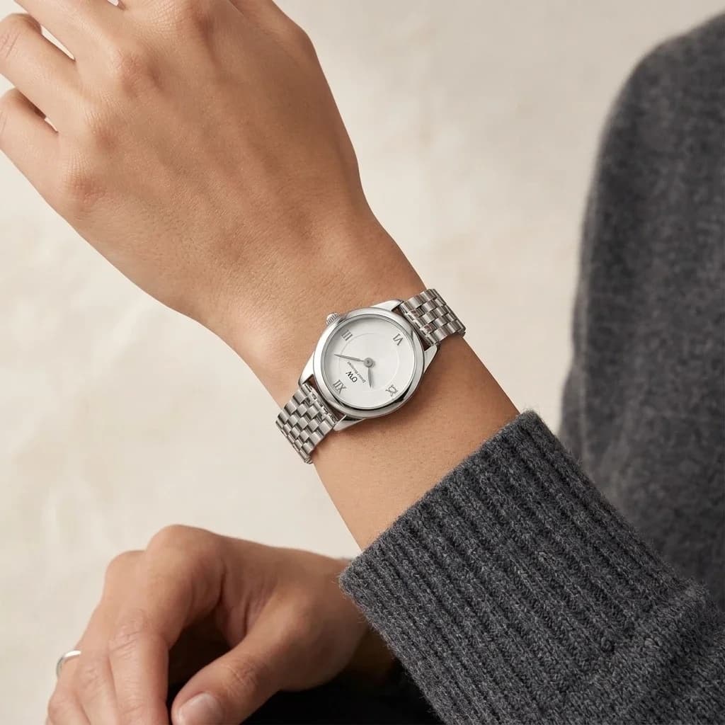 Daniel Wellington DW00100808 côté fond de boîtier argent