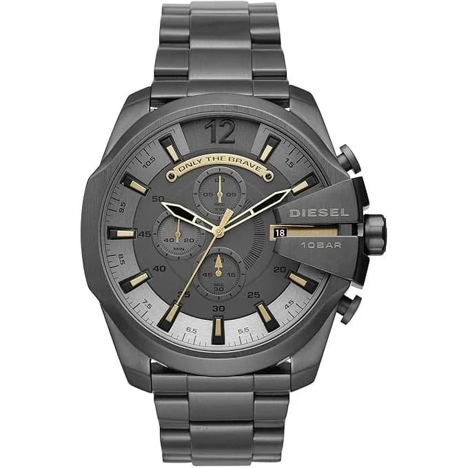 Diesel DZ4466 montre homme, cadran gris sur bracelet acier