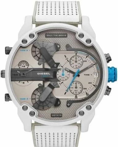 Diesel DZ7419 montre homme, chronographe XXL gris silicone