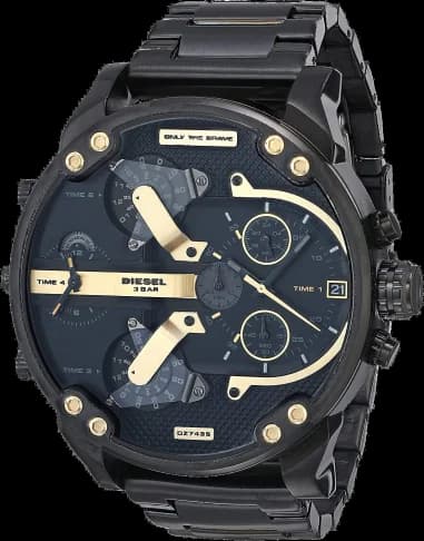 Montre Diesel Mr Daddy 2.0 DZ7435 acier cadran noir taille XXL