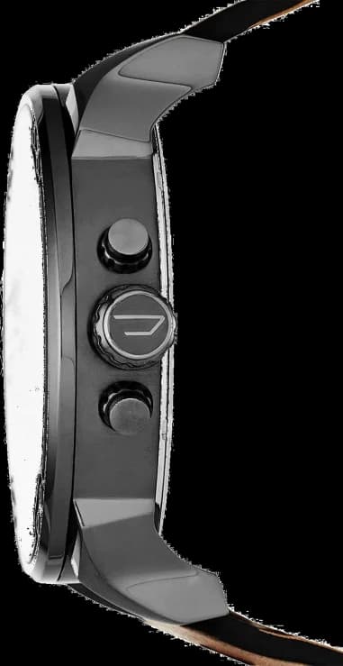 Diesel DZ7332 vue de côté, bracelet cuir