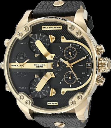 Watch Diesel Mr Daddy DZ7371 Black Leather Strap