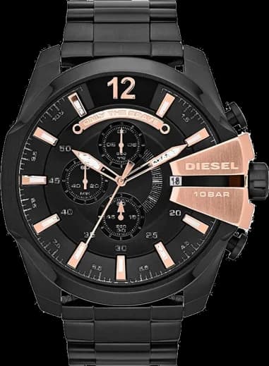 Men's Watch Diesel DZ4309 Black and Rose Gold Plates