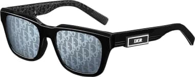 Dior B23 S2F montre unisexe, teinte fumée, monture noire