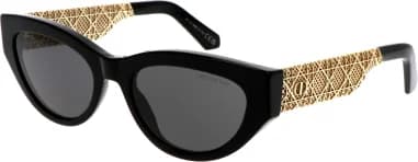 Dior DIORESILLE B1I 10A0 montre, acétate noir, forme œil de chat