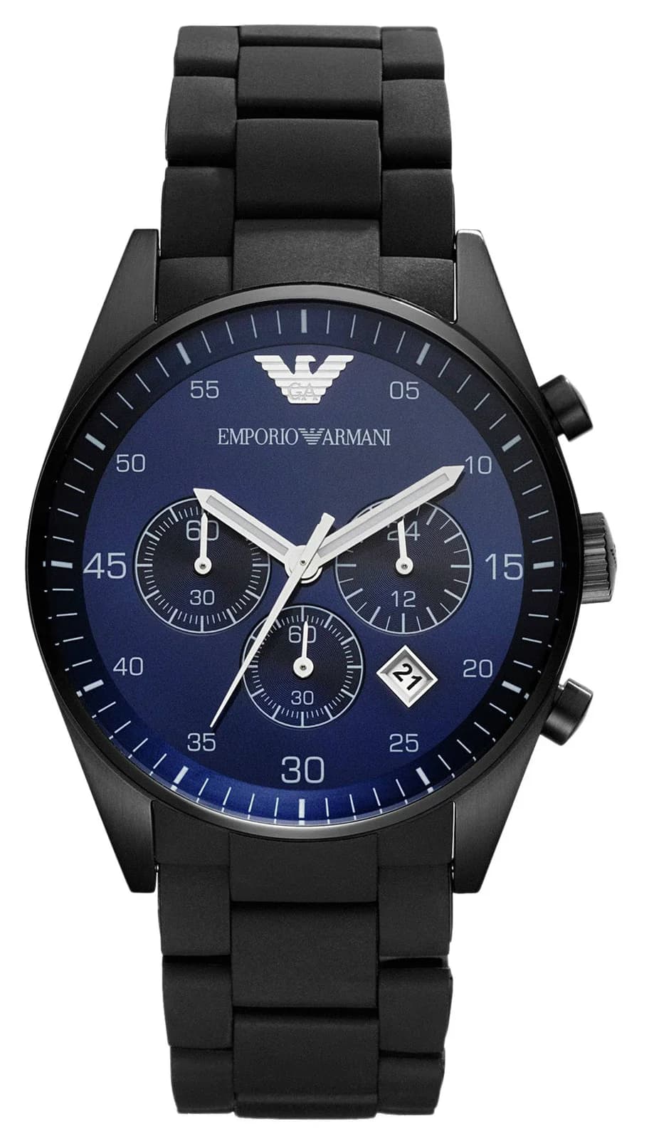 Emporio Armani AR5921 vue de côté, bracelet silicone
