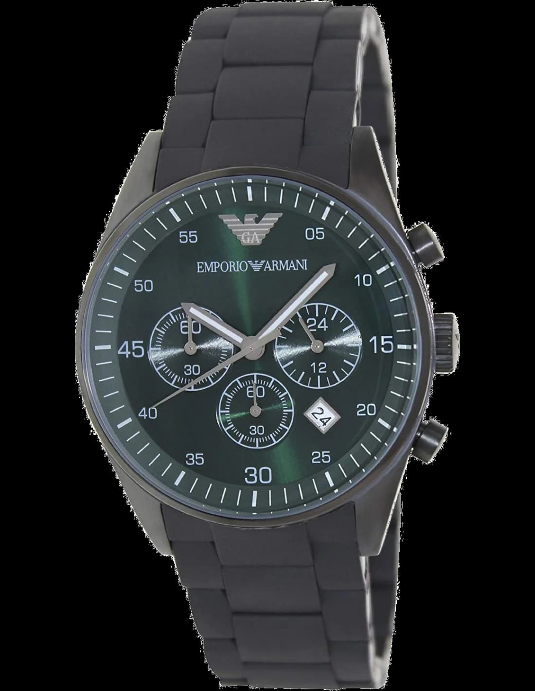 Emporio Armani AR5922 Black Stainless Steel Sportivo Men's Watch vue 2