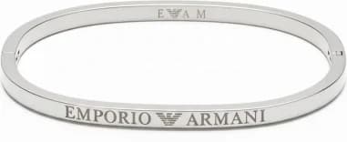 Emporio Armani 112247 montre femme, bracelet jonc acier argenté taille M