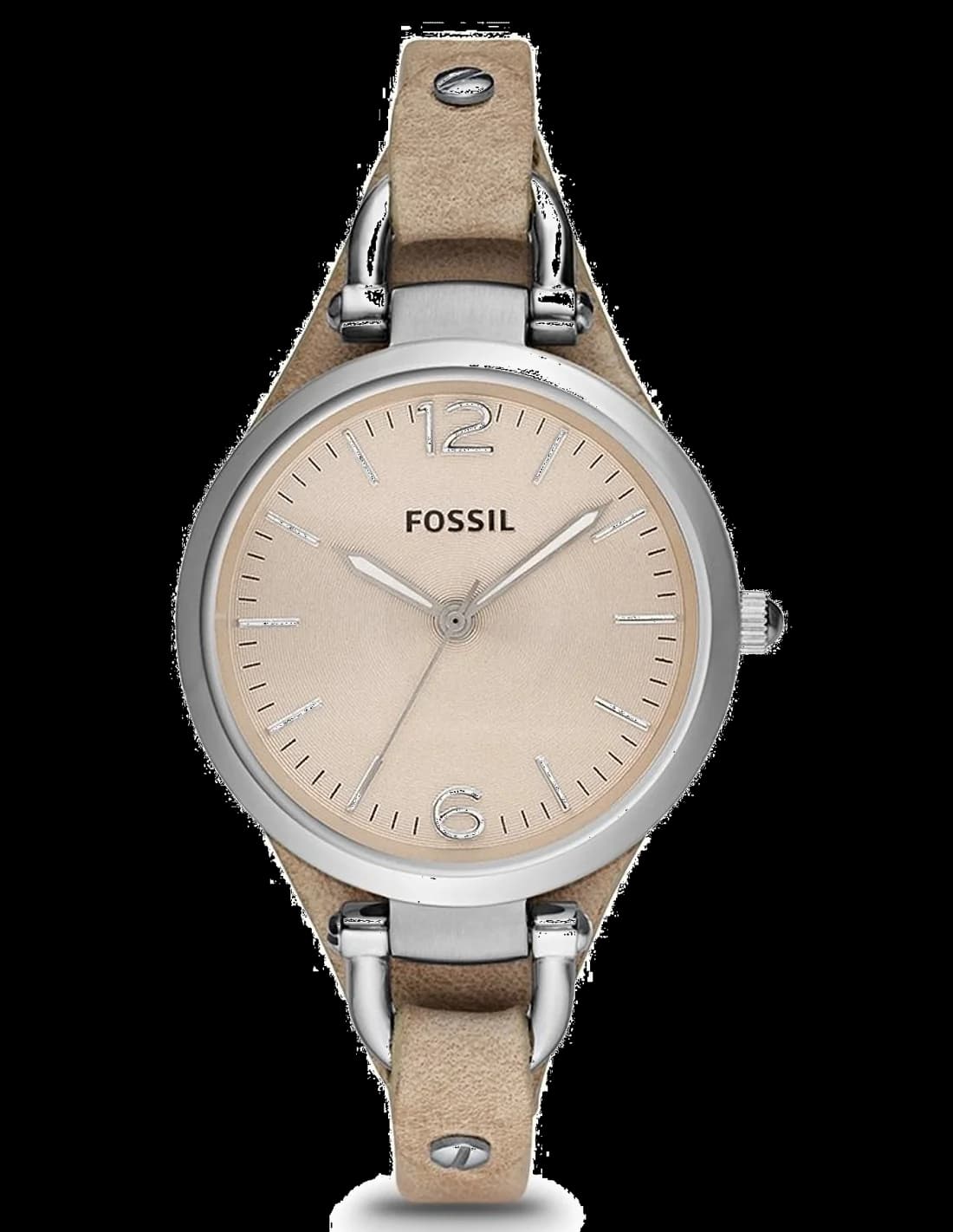 Fossil ES2830 vue de côté, bracelet cuir