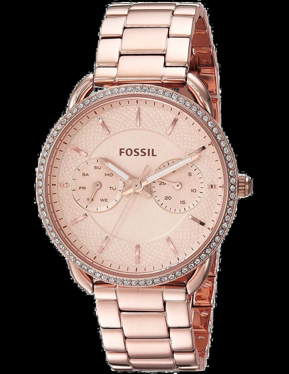 Montre Femme Fossil ES4264 Tailor en Acier Doré Rose vue 2