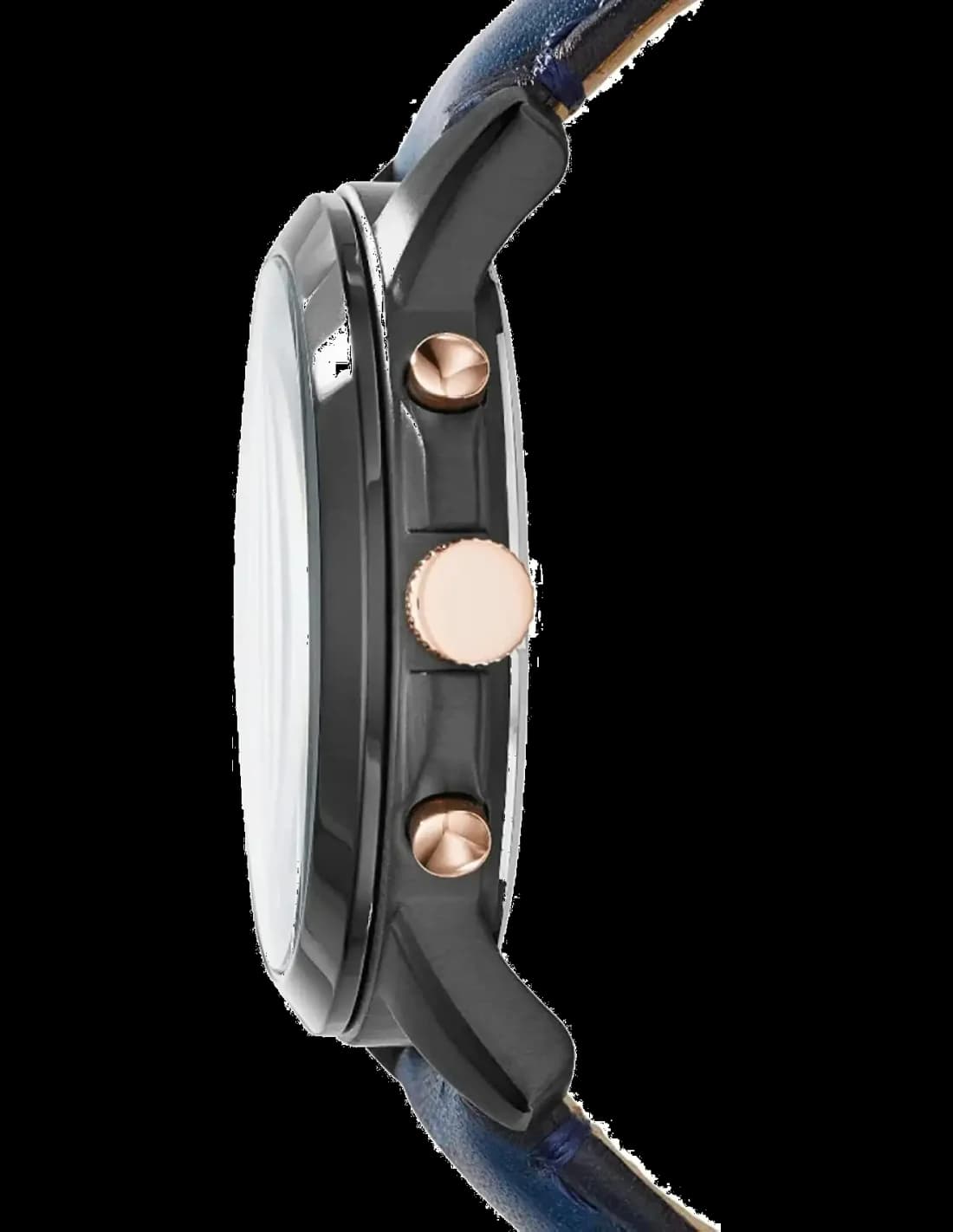 Gros plan sur le cadran bleu de la Fossil FS5061