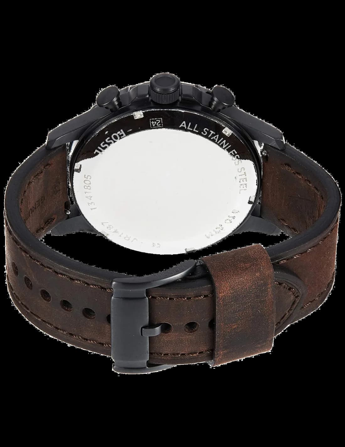 Montre Fossil JR1487 Chronographe Boîtier Brun et Bracelet Cuir vue 3