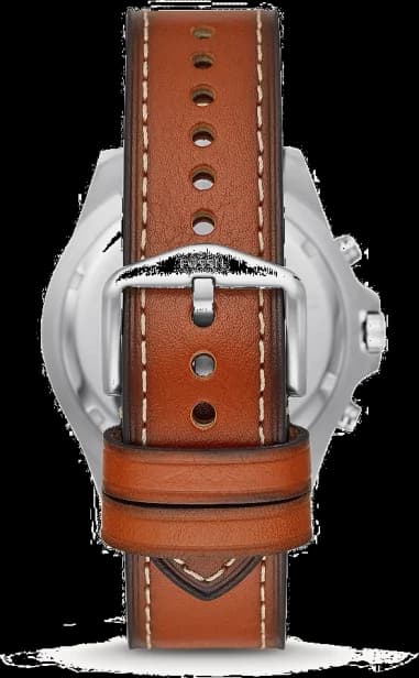 Fossil FS5625 Chronograph Stainless Steel Silver and Blue Dial Watch vue 4