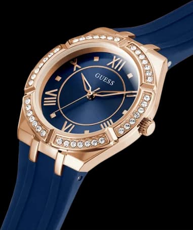 Montre Guess GW0034L4 femme détail cadran bleu