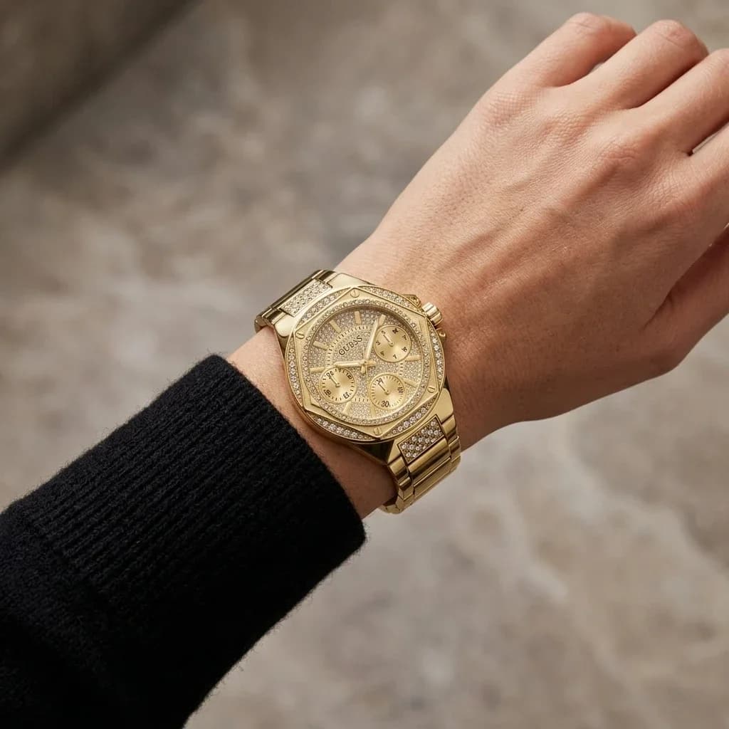 Maillons et fermoir du bracelet acier, Guess GW0878L2