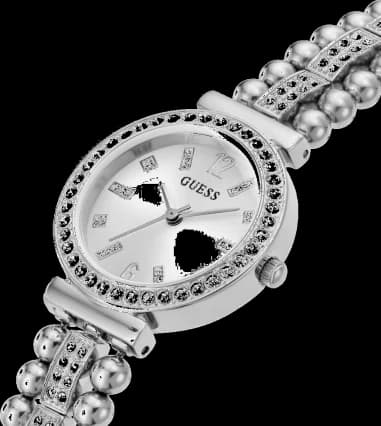 Guess Gala GW0401L1 Silver Stainless Steel & Rhinestone Women's Watch vue 4