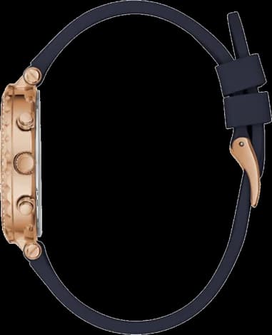 Gros plan sur le cadran argent de la Guess GW0484L2