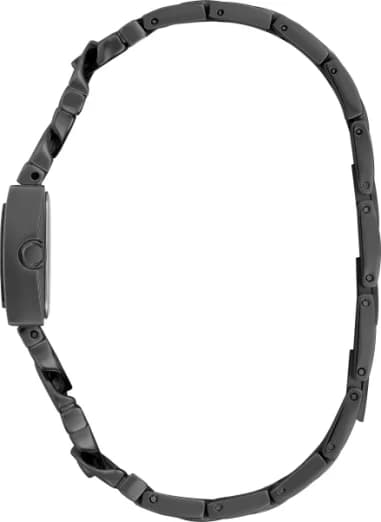 Gros plan sur le cadran noir de la Guess GW0603L3
