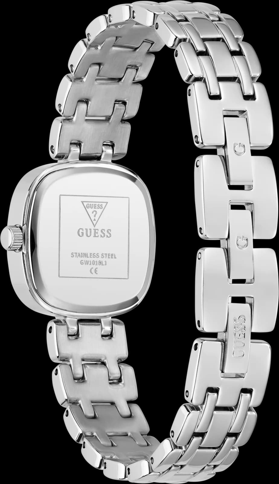 Montre Guess Hazel GW1018L1, fond du boîtier acier gravé