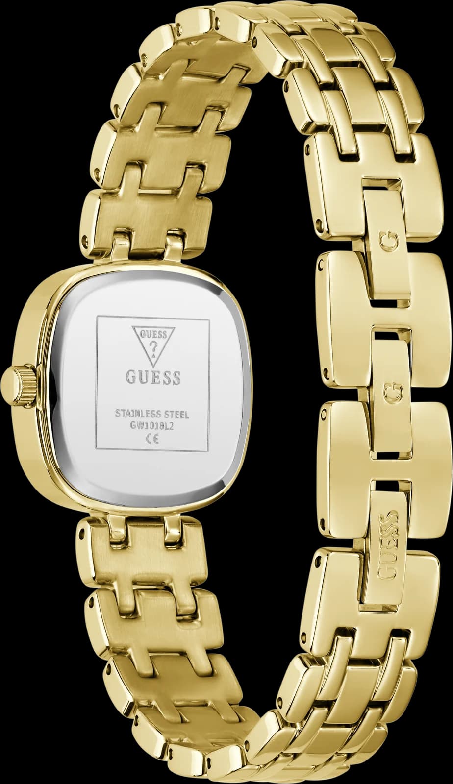 Montre Guess Hazel GW1018L2, fond du boîtier acier gravé
