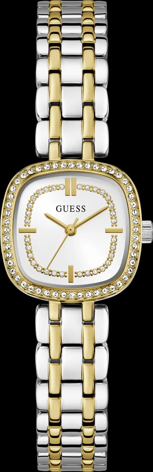 Montre Guess Hazel GW1018L3 femme cadran blanc, vue de face