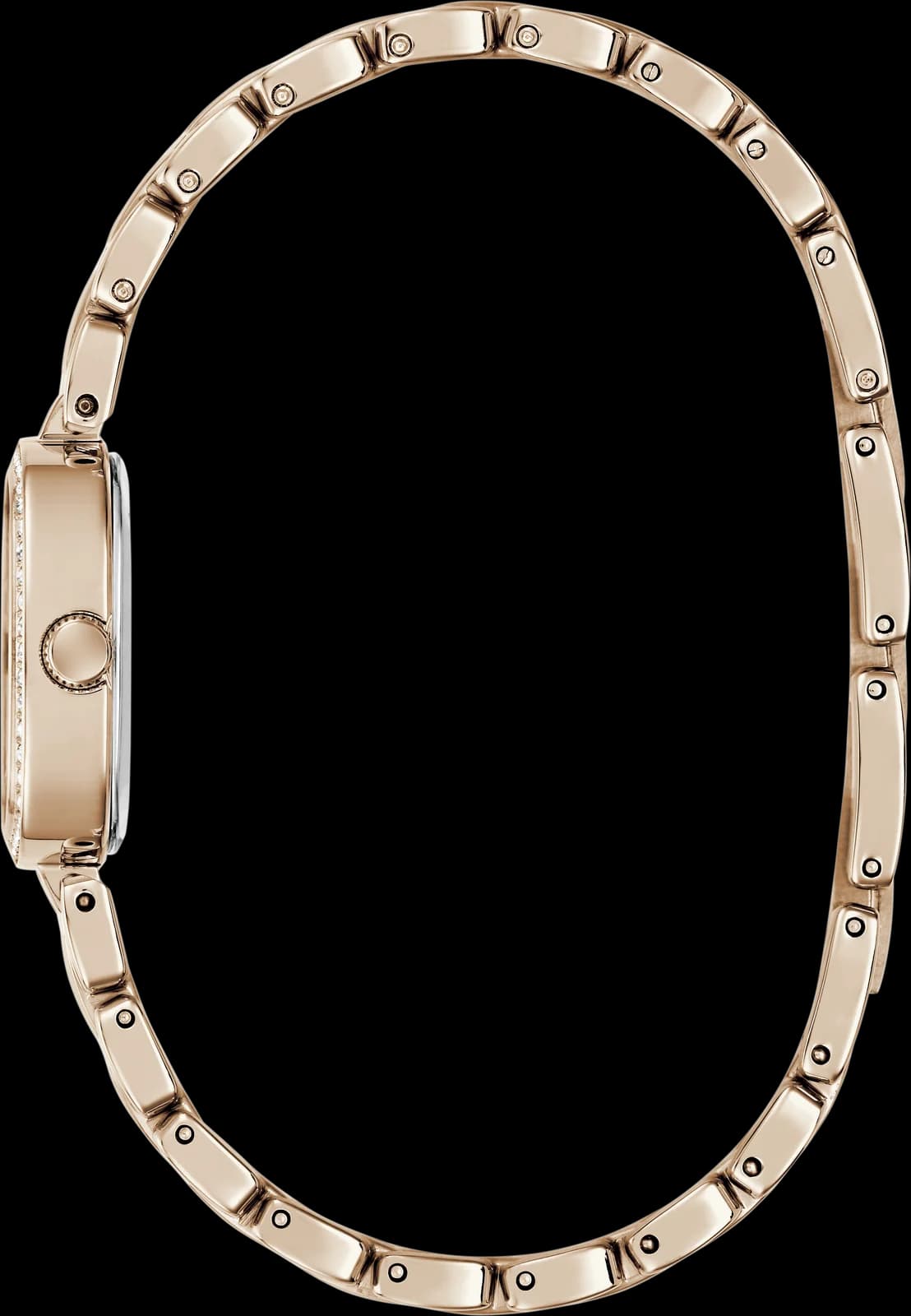 Montre Guess Hazel GW1018L4, vue de profil du boîtier 25 mm