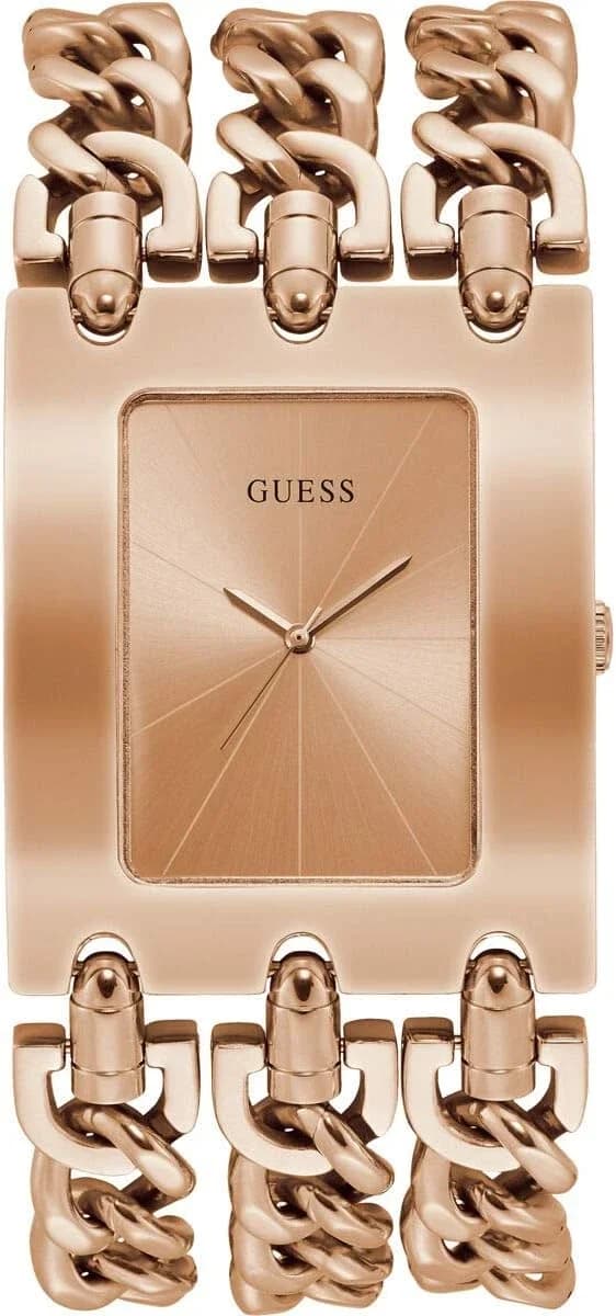 Guess W1274L3 montre femme, cadran or rose, boîtier acier