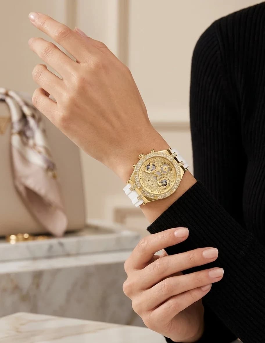 Maillons et fermoir du bracelet silicone, Guess GW0407L2