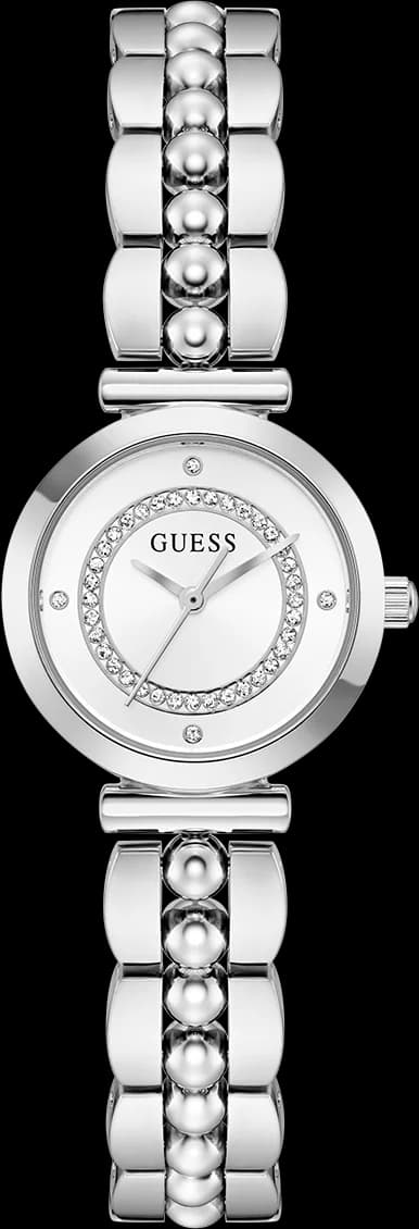 Montre Guess Leena GW0994L1 femme cadran argenté, vue de face