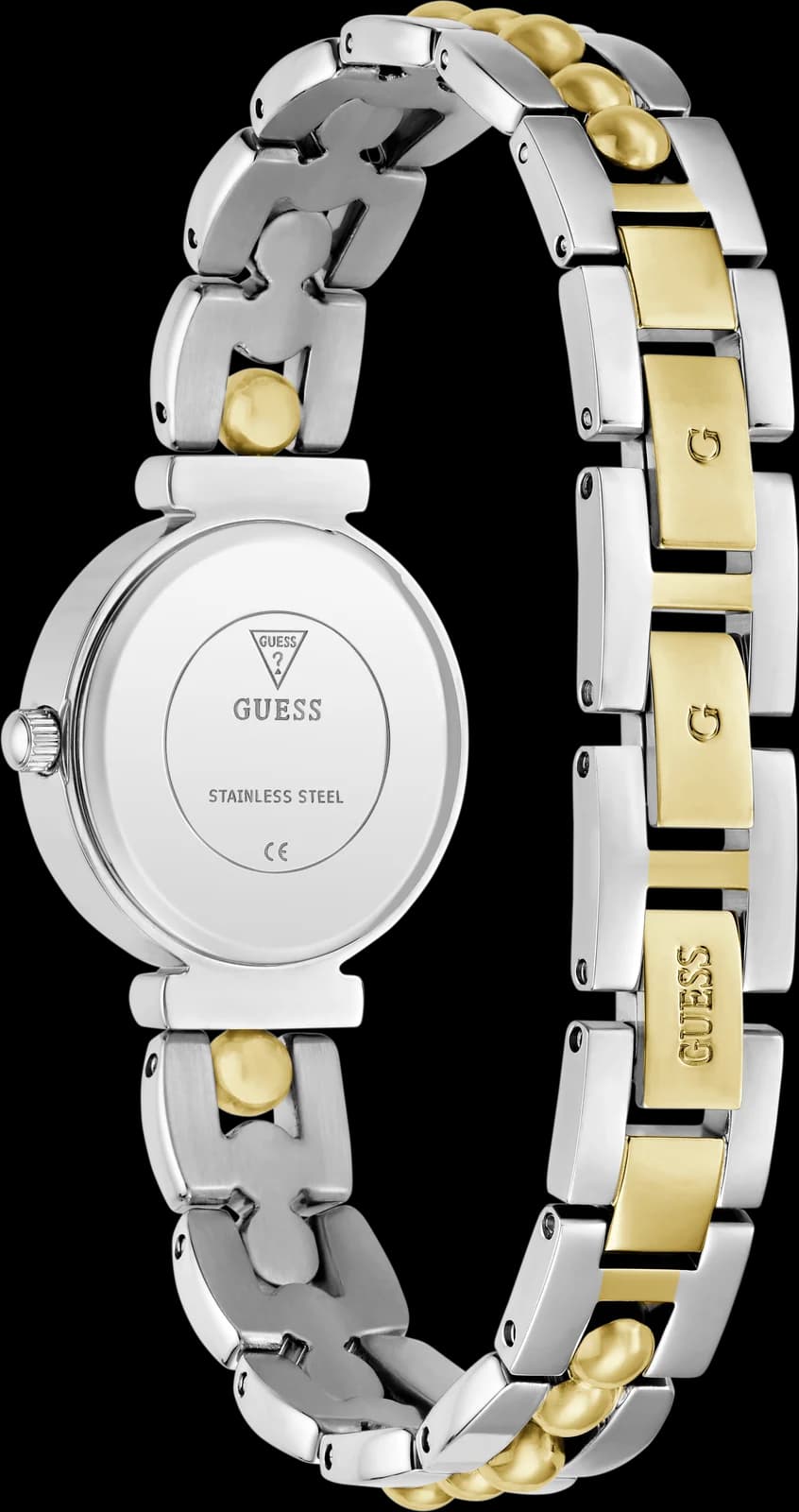 Montre Guess Leena GW0994L3, fond du boîtier acier gravé