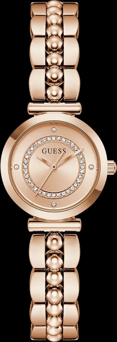 Montre Guess Leena GW0994L4 femme cadran or rose, vue de face