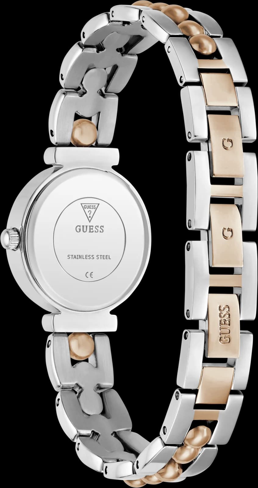 Montre Guess Leena GW0994L5, fond du boîtier acier gravé