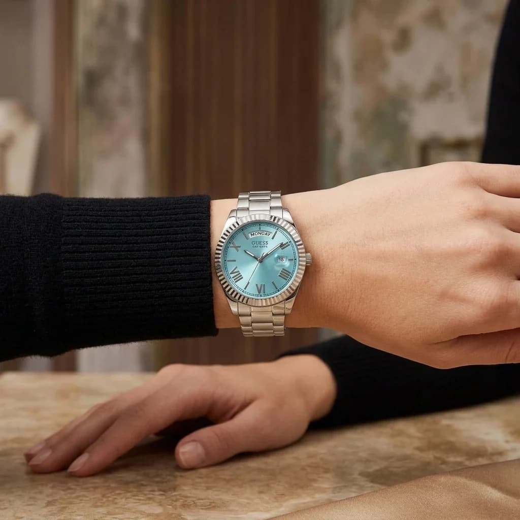 Maillons et fermoir du bracelet acier, Guess GW0308L4