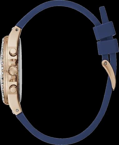 Gros plan sur le cadran blanc de la Guess GW0257L3