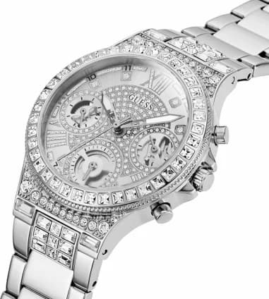 Montre Guess GW0320L1 femme détail cadran argent