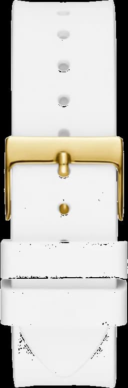 Guess Venus GW0118L5 White Dial Crystal and White Silicone Women's Watch vue 4