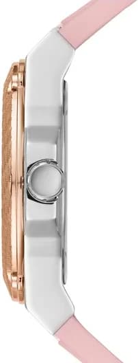 Guess Zena W1094L4 Rose Silicone Strap & Two-Tone Case Women's Watch vue 5