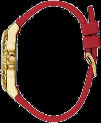 Gros plan sur le cadran blanc de la Guess GW0431L1