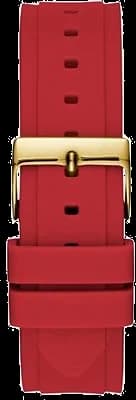 Guess Glitz GW0431L1 Multifunction Red Silicone Strap Women's Watch vue 4