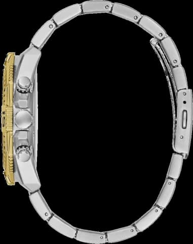 Gros plan sur le cadran noir de la Guess GW0056G4
