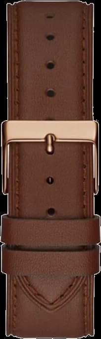 Montre Guess GW0389G3 Cadran Bleu Nuit et Bracelet Cuir Marron vue 4