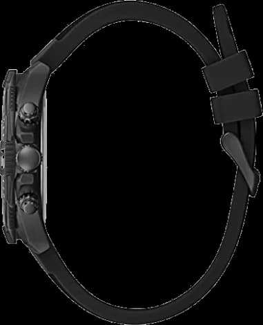 Gros plan sur le cadran noir de la Guess GW0211G3