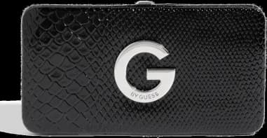 Portefeuille Guess rigide noir