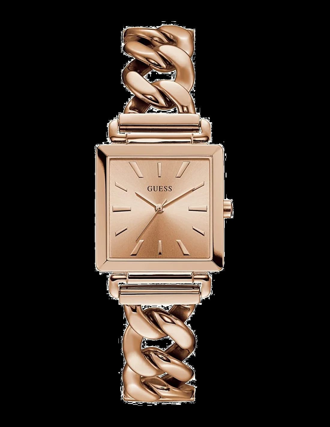 Guess W1029L3 vue de côté, bracelet acier
