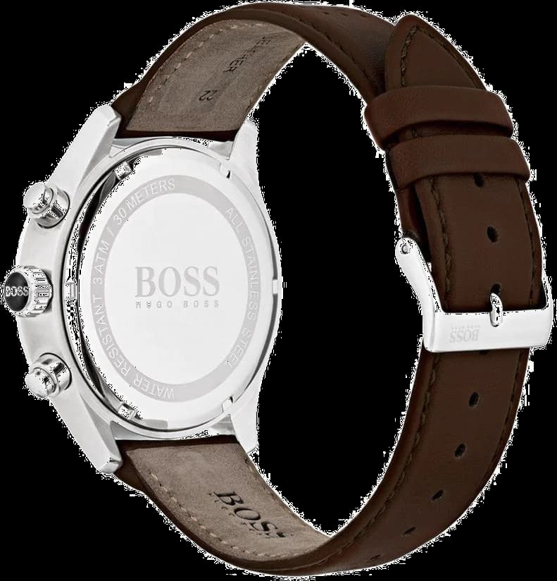 Gros plan sur le cadran gris de la Hugo Boss 1513476