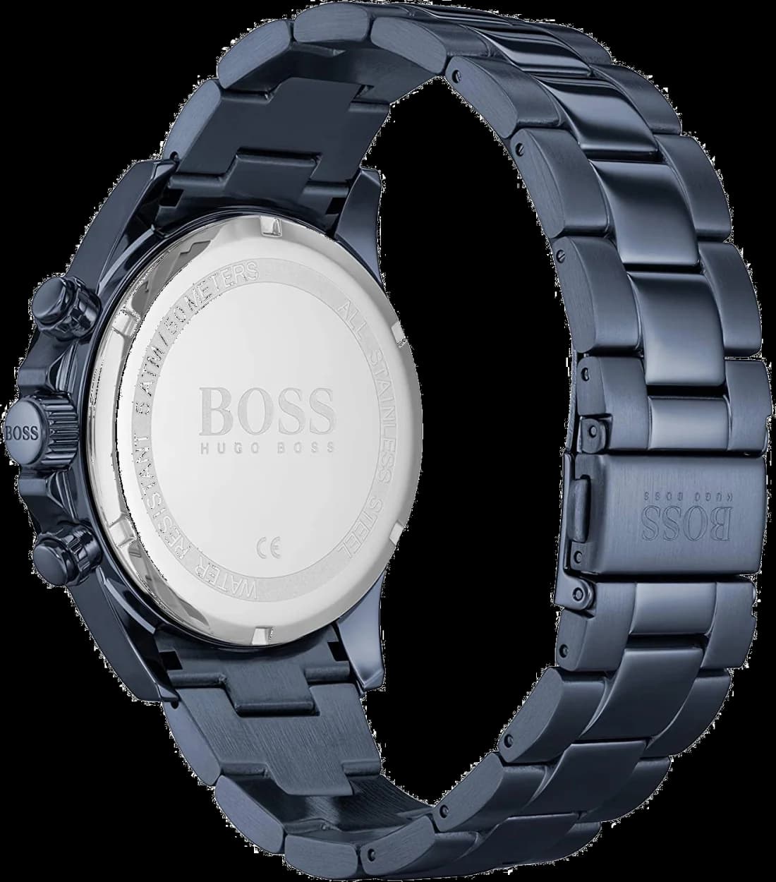 Hugo Boss 1513758 côté fond de boîtier bleu