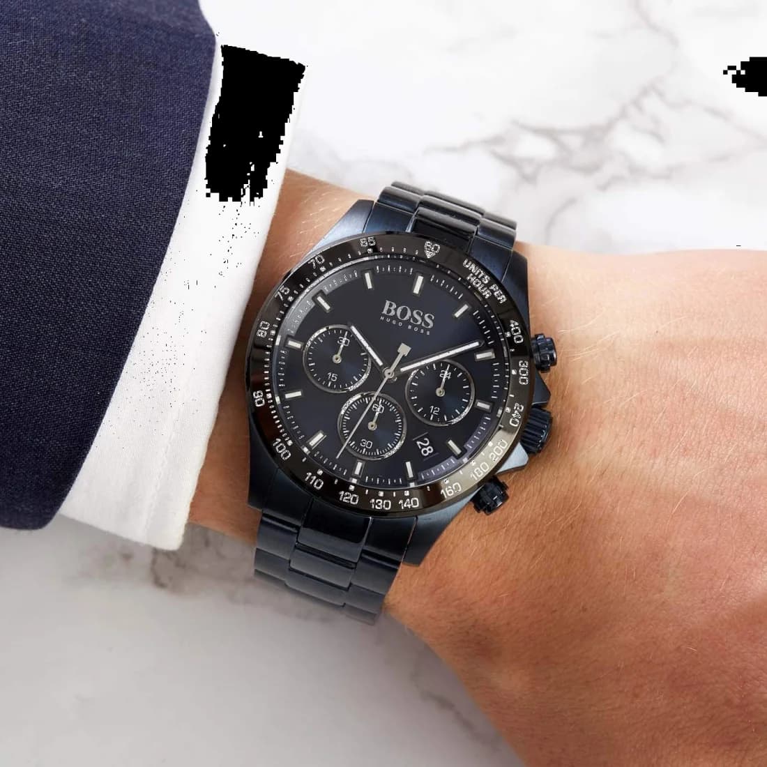 Maillons et fermoir du bracelet acier, Hugo Boss 1513758