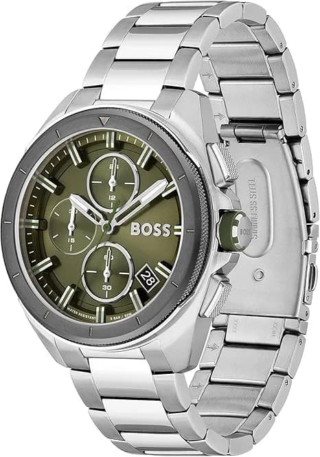 Hugo Boss 1513951 vue de côté, bracelet acier
